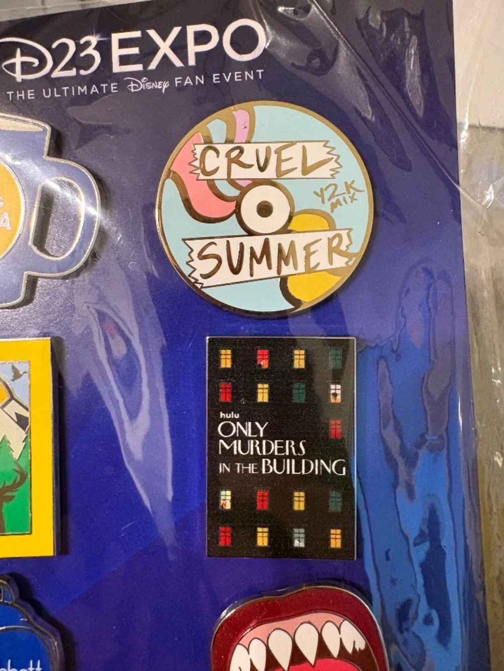 NWT D23 Disney Expo (2022) set of 6 collectible ABC pins